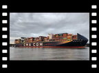 CMA CGM Louis Bleriot einlaufend Hamburg